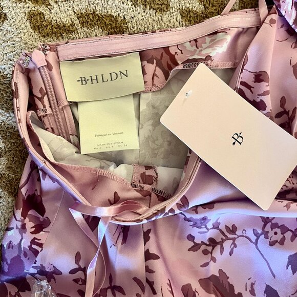 Anthropologie BHLDN Ruby Twist Halter Satin Gown - Picture 6 of 6